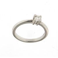 Anello Soranzo Gioielli Donna Solitario in Oro bianco Diamante NP10268803-15 - NP10268803-15